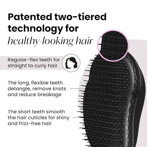 Tangle Teezer Original Panther Black Saç Fırçası