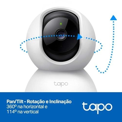 Tapo C200, 1080P Full HD, Hareket Tespit ve Takibi, 360°, 9m Gece Görüşü, Çift Yönlü Sesli İletişim, Sesli Alarm, Bulut/Yerel Depolama, Bebek Ağlaması Tespiti, İç Mekan Wi-Fi Güvenlik Kamerası