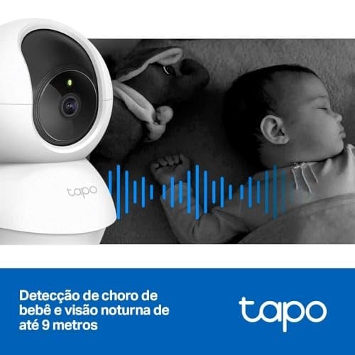 Tapo C200, 1080P Full HD, Hareket Tespit ve Takibi, 360°, 9m Gece Görüşü, Çift Yönlü Sesli İletişim, Sesli Alarm, Bulut/Yerel Depolama, Bebek Ağlaması Tespiti, İç Mekan Wi-Fi Güvenlik Kamerası