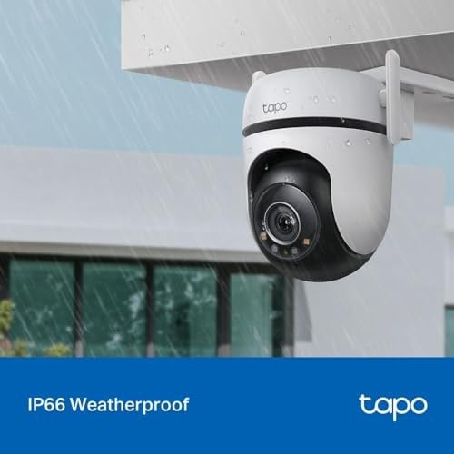 Tapo C520WS, 2K QHD Dış Mekan Wi-Fi/Ethernet Güvenlik Kamerası, Hareket Tespit/Takibi, 360°, IP66 Su Geçirmez, Renkli Gece Görüşü, Çift Yönlü Ses, Bulut/Yerel Depolama, Sesli ve Işıklı Alarm
