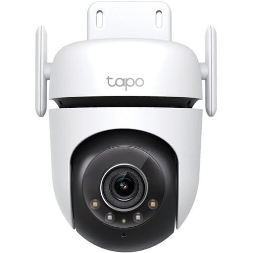 Tapo TP-Link TC42, 2K QHD Dış Mekan Wi-Fi Güvenlik Kamerası, Yıldız Işığı Sensörlü Renkli Gece Görüşü, AI Akıllı Algılama, 360° Kapsama Alanı, Alexa ile Uyumlu