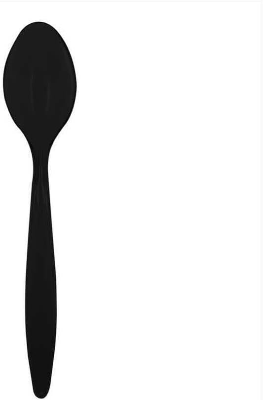 Tatlı-Dondurma Kaşığı Siyah (Opak) 12,5cm - 50 Adet