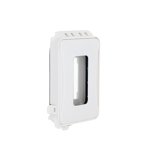 TayMac ML500W Tek Takım Yatay/Dikey Montaj Hava Koşullarına Dayanıklı Genişletilebilir Düşük Profil Kullanımdayken Ekstra Görev, 15A, Beyaz