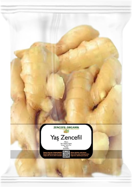 Taze Zencefil Yaş Zencefil 500 Gr