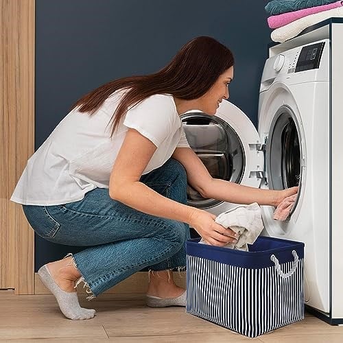 TcaFmac Raflar için Organizasyon ve Saklama Sepeti - Büyük 2li Paket 40,6 x 30,48 x 30,48 cm Kumaş Saklama Küpleri, Hediye Kl - Seçenekler: Large Cube-2 Pack, Large-3 Pack, Large-4 Pack, Small-6 Pack