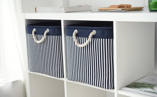 TcaFmac Raflar için Organizasyon ve Saklama Sepeti - Büyük 2li Paket 40,6 x 30,48 x 30,48 cm Kumaş Saklama Küpleri, Hediye Kl - Seçenekler: Large Cube-2 Pack, Large-3 Pack, Large-4 Pack, Small-6 Pack