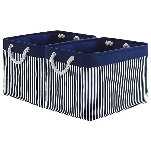 TcaFmac Raflar için Organizasyon ve Saklama Sepeti - Büyük 2li Paket 40,6 x 30,48 x 30,48 cm Kumaş Saklama Küpleri, Hediye Kl - Seçenekler: Large Cube-2 Pack, Large-3 Pack, Large-4 Pack, Small-6 Pack