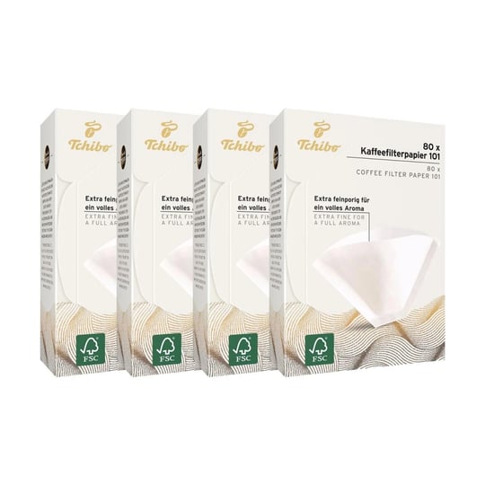 Tchibo 4x80 Filtre Kağıdı No. 101, Beyaz