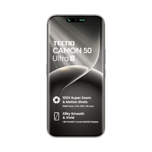 TECNO Camon 50 Ultra 5G, 256GB ROM, 8GB RAM, 50MP Kamera | 60x AI Zoom, IP69K/IP68/IP66, eSIM Destekli, 2 Gün Pil Ömrü, Askeri Sertifikalı