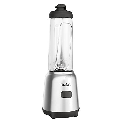 Tefal BL15FD Mix ve Move mini blender, 300 Watt, 2 şişe To-Go Premium Tritan, kompakt tasarım, kolay temizlenir, çıkarılabilir bıçaklar, tek düğmeyle kullanım, gümüş/gri