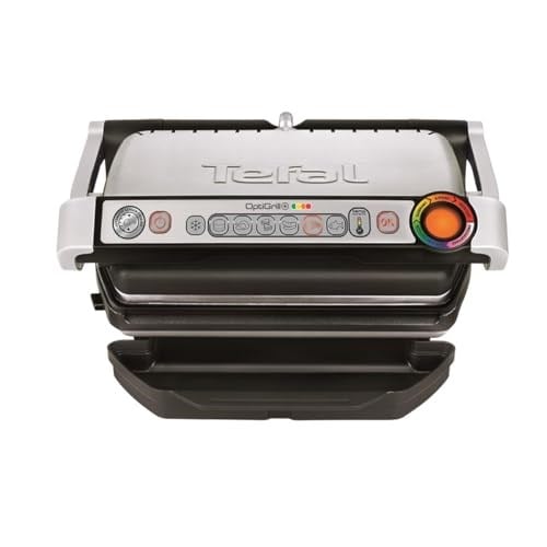 Tefal OptiGrill+ 4 Porsiyon Kapasiteli 2000 Watt 6 Programlı Barbekü Izgara ve Tost Makinesi - Inox