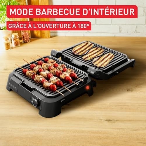 Tefal Tefal SuperGrill 3in1 4 Porsiyon Kapasiteli 2000 Watt Barbekü Izgara ve Tost Makinesi - Inox | Ayarlanabilir termostat, 3 yükseklik ayarlı fırın kademesi, çıkarılabilir plakalar
