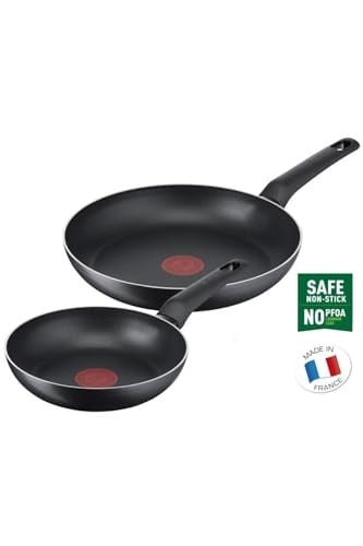 Tefal Titanyum 1X SimpleCook Difüzyon Tabanlı 20/26 Cm 2li Tava Seti - 2100126824