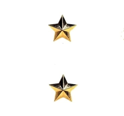 Teğmen Harici Üniforma Metal Rütbe (2li Yıldız Takım)