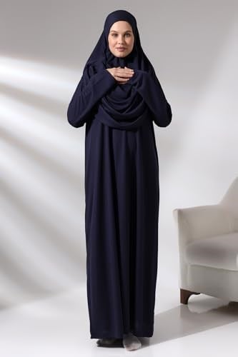 Tek Parça Namaz Elbisesi - Seccade - Tesbih - İbadet Seti - 5015