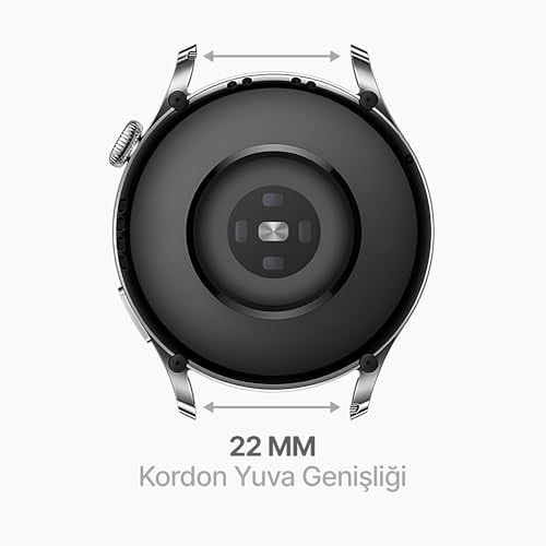 Teknoft 22mm ile Uyumlu Saatler için Yumuşak Şerit Model 46mm Silikon Kordon HUAWEI Watch (GT5 Pro/GT5/GT4/Watch 4 Pro/GT3/GT - Seçenekler: Siyah, Antrasit Gri, Kırmızı, Lacivert, Sarı, Turuncu, Yeşil