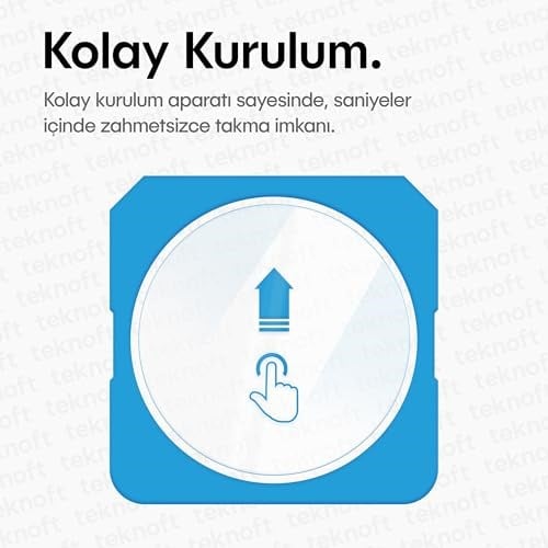 Teknoft Samsung Galaxy Watch 8 Classic 46mm için 2li Paket (2 Adet) Kolay Kurulum Otomatik Hizalama Aparatlı Şeffaf 9H Sertliğinde Gerçek Tem - Seçenekler: Galaxy Watch 5 40mm, Galaxy Watch 5 44mm...