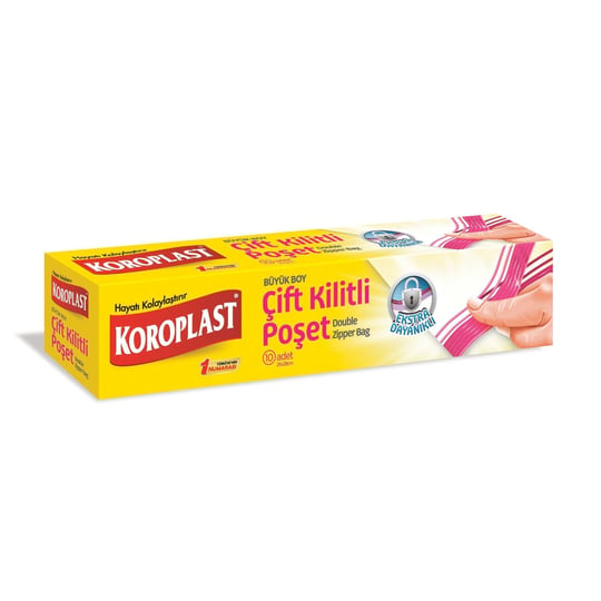 Tekrar Kullanılabilir Büyük Çift Kilitli Dondurucu Poşeti 10lu 24x28cm, Sızdırmaz & Dayanıklı, Şeffaf, BPA İçermez Dondurucu Torbası, Sebze, Balık, Çorba, Sos, Buzdolabı, Derin Dondurucu