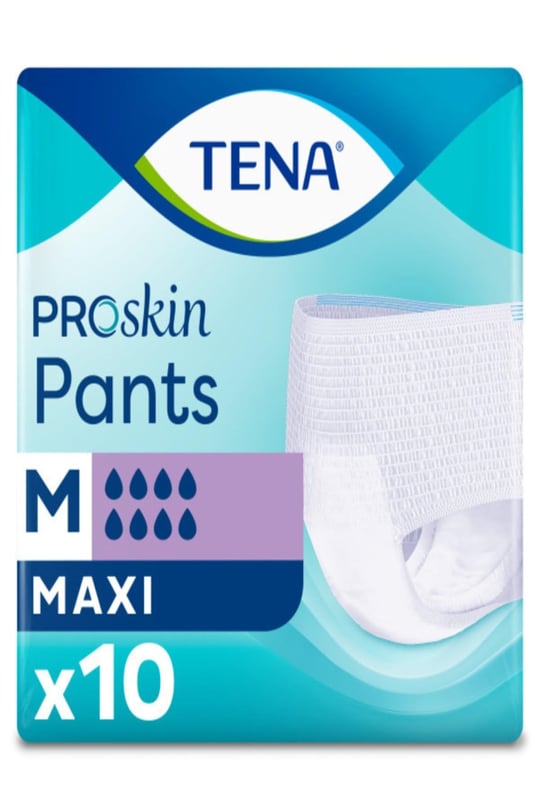 TENA-Proskin Pants Maxi Emici Külot, Orta Boy (m), 8 Damla, 10lu 7322541139753