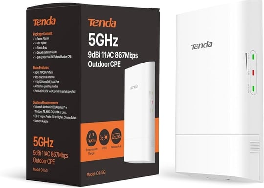 Tenda O1-5G 867 Mbps Outdoor Access Point
