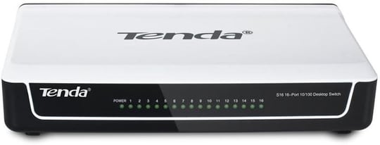 TENDA S16 Tenda S16 16 Port 10/100 Switch - Seçenekler: Ethernet, O8, AP5