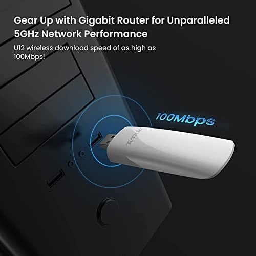 Tenda U12 3.0 AC1300 çift ​​bant usb internet adaptörü, gigabit wifi router için, Windows XP/7/8/8.1/10, MAC OS 10.6-10.12 ve Linux işlet - Seçenekler: U12|AC1300|Dahili Anteni, U10|AC650, U2|AX300...