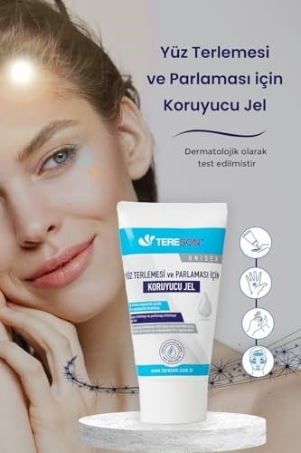 Tereson Yüz Terlemesi ve Parlaması için Koruyucu Jel, 50ml - Seçenekler: 50ml, 50ml (3 paketi)