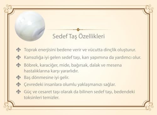 Tesbihane Çakra Doğaltaş Çelik Kombinli Anahtarlık