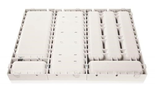 Tescoma Flexispace 899410 Mutfak Gereçleri İçin Çekmece Düzenleyici, Plastik, Beyaz, 37 x 22,2 x 4,5 cm