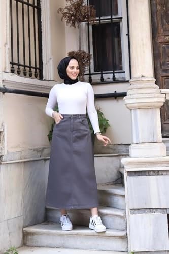 Tesettür Etek - HAKİ