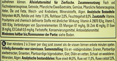 Tetra Cichlid granülleri, orta boy çiklitler için 2 farklı granül içeren ana yem karışımı, 500 ml kutu