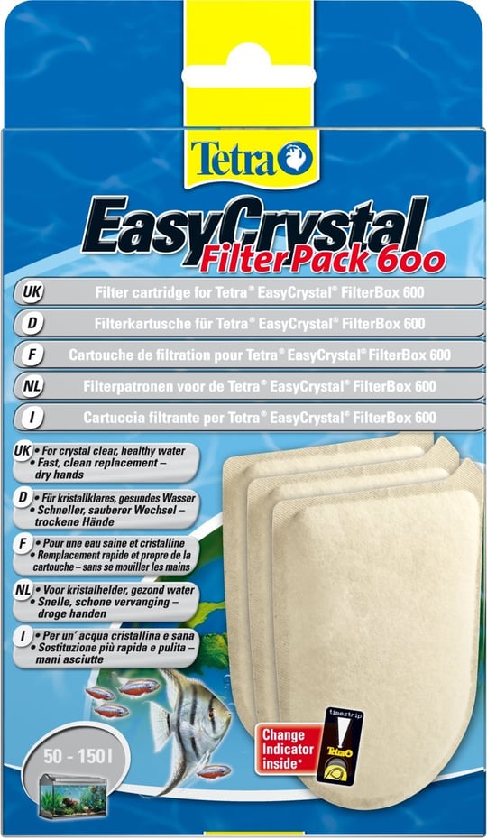 Tetra Tec Easy CrystalFiltreer Pack 600