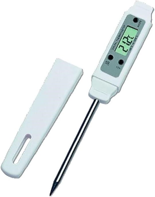 TFA Dostmann Pocket-Digitemp S dijital termometre, cep formatı, yıkanabilir, profesyonel kullanım, sıcaklık kontrolü, U 20 x G 16 x Y 152 mm