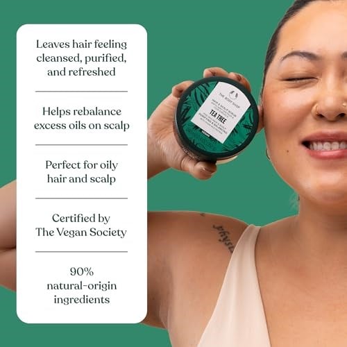 The Body Shop Çay Ağacı Arındırıcı ve Dengeleyici Saç ve Saç Derisi Ovma Vegan ipek Protein 240ml
