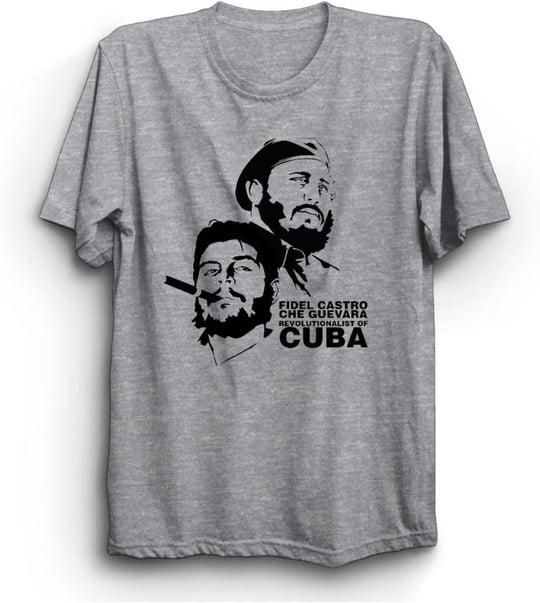 The Fame Che Guevara, Fidel Castro, Revolutionalist Of Cuba, Küba Tişört