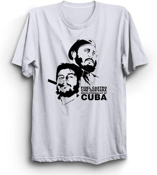 The Fame Che Guevara, Fidel Castro, Revolutionalist Of Cuba, Küba Tişört