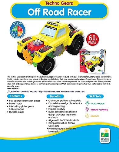 The Learning Journey Off Road Racer Stem Çarklı Yapım Seti
