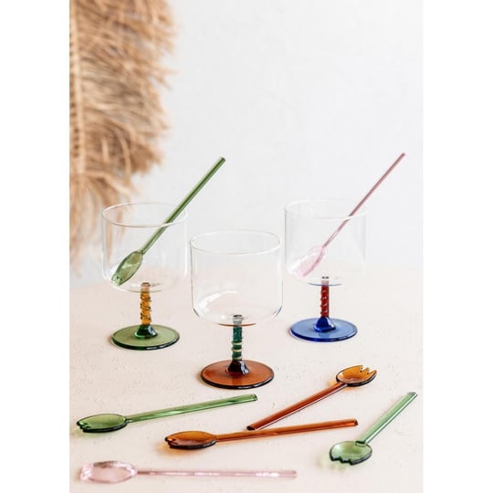 The Mia Abiete Dondurma Ve Tatlı Kaşığı Yeşil 6lı Set