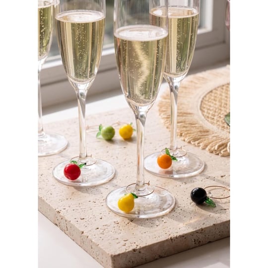 The Mia Figürlü Wine Charm Seti 6 Lı