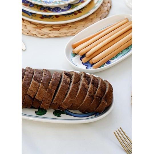 The Mia Limoncello Oval Servis 2li Set Gri 26 Cm