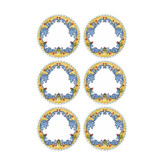 The Mia Limoncello Servis Tabağı 6lı Set 26 Cm