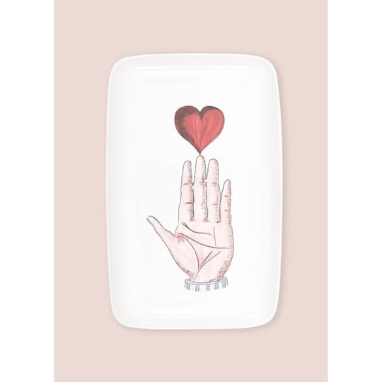 The Mia Luv Dikdörtgen Servis Tabağı 31x20 Cm