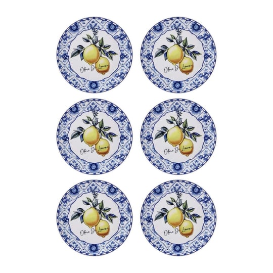 The Mia Odore Di Limone Pasta Tabağı 6lı Set 19 Cm Odl0001