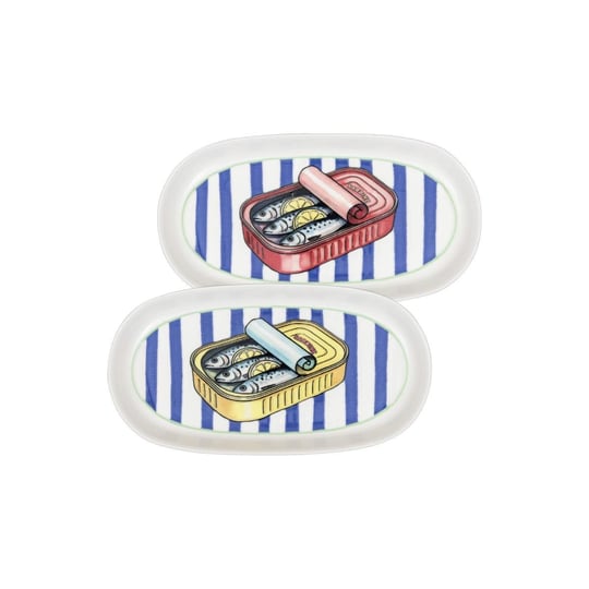 The Mia Palma Oval Servis Tabağı 2li 29 Cm