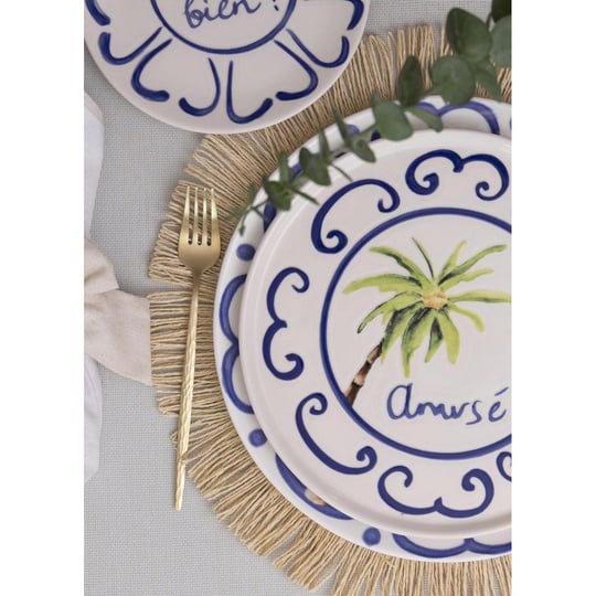 The Mia Palma Servis Tabağı 6lı Set 26 Cm