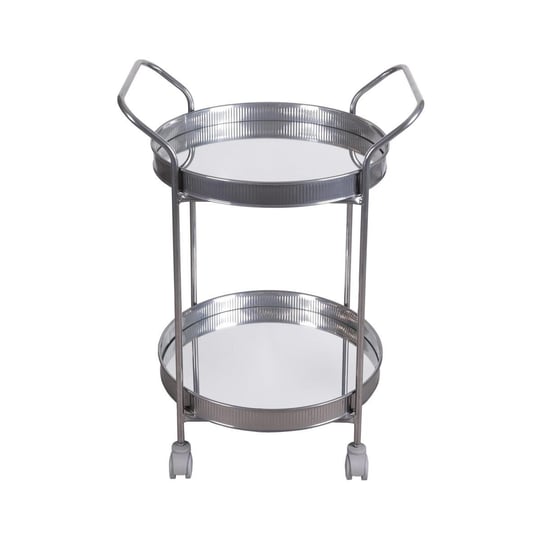 The Mia Servis Arabası Krom 2raflı Tekerlekli 80x45 Cm