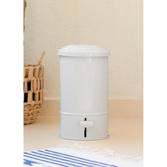 The Mia Stripe Mutfak Ve Banyo Çöp Kovası Beyaz 5 Lt