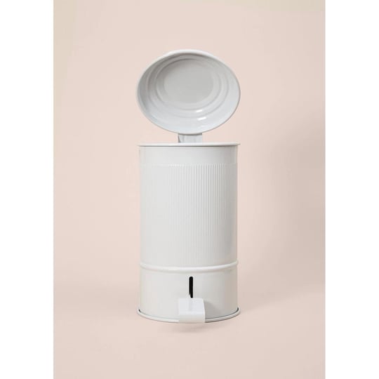 The Mia Stripe Mutfak Ve Banyo Çöp Kovası Beyaz 5 Lt
