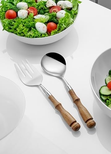The Mia Woody Salata Servis Takımı 2 Parça