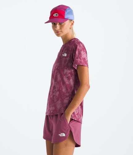 The North Face W Flex S/S Tee Reg Aop Kadın Antrenman Tişörtü NF0A8BQG85N1 Pembe
